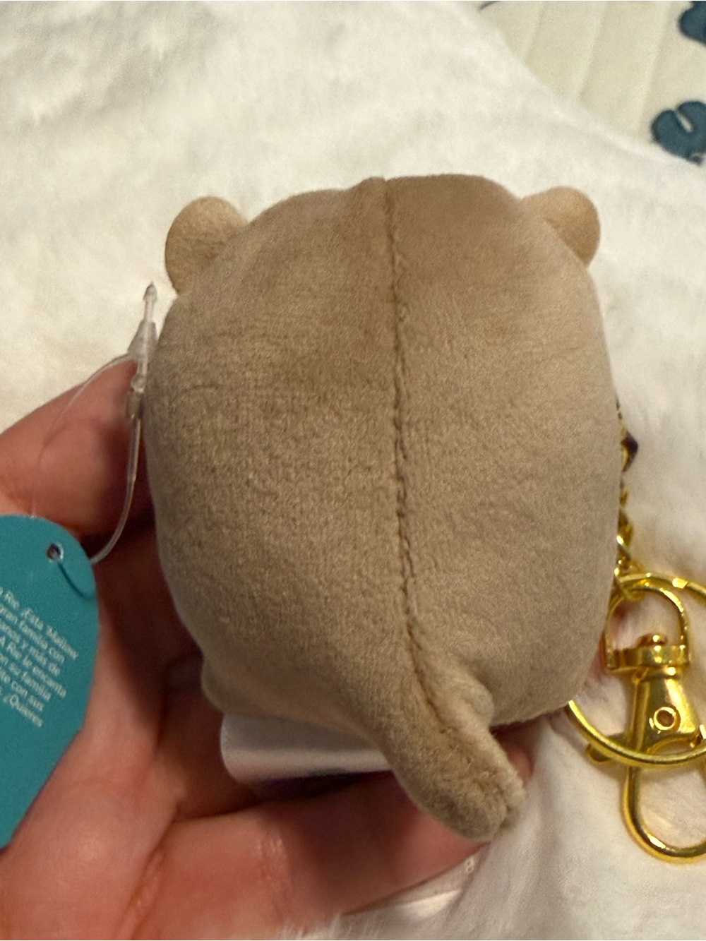 Rie the Light Brown Otter Micromallow Plush Keychain/ Bag Charm- NWT - Picture 2 of 4